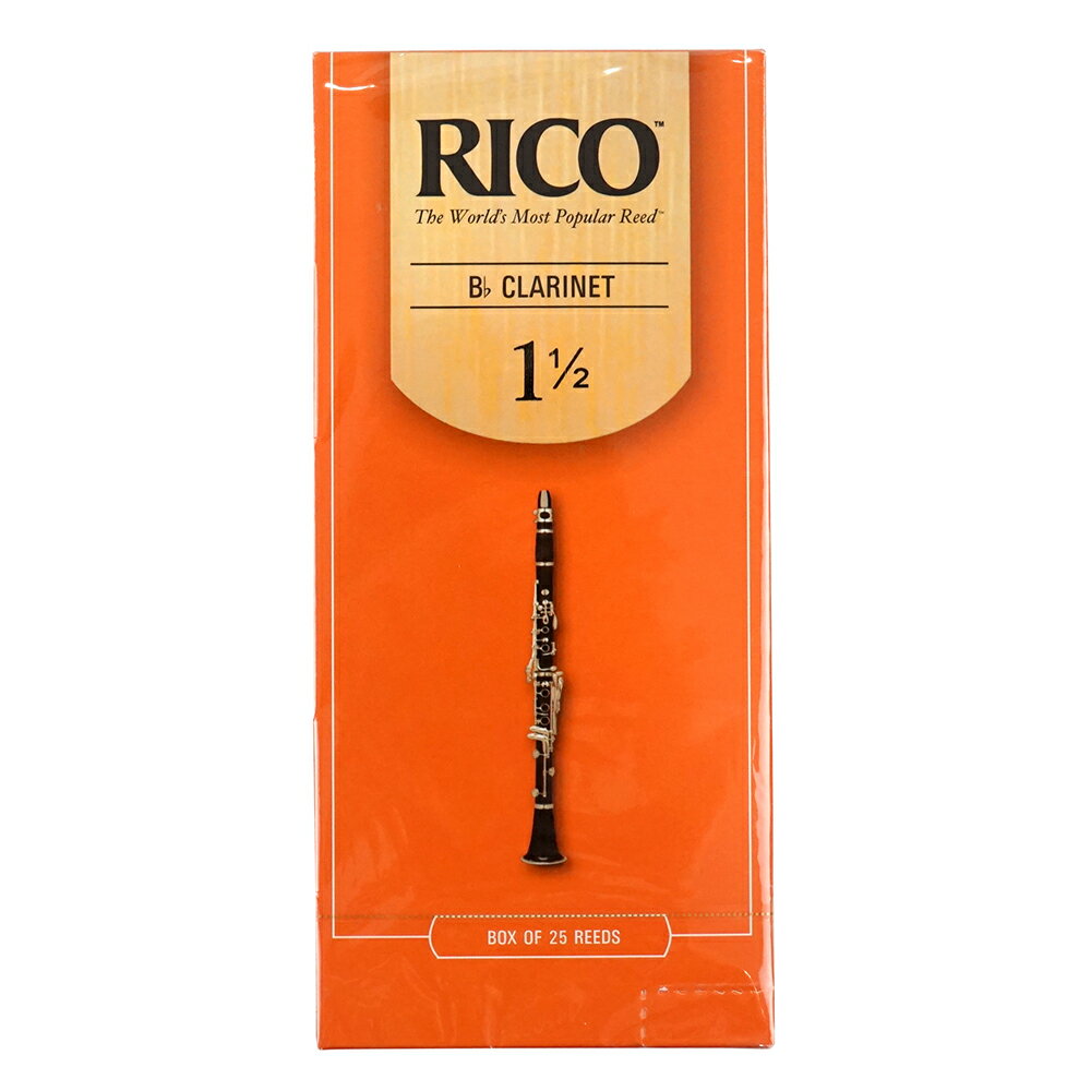 D'Addario Woodwinds/RICO RCA2515 リコ B♭クラリネット リード 1.5 25枚入［1 1/2］※商品の性質上、商品の返品・交換はお受け出来ません。【リコ 世界で最も人気のあるリード】さまざまな演奏場面に対応するリコ・リードは、もっともしなやかなグレードのケーンから作られています。その使いやすさ、手ごろな価格、便利なパッケージのオプションなどにより、1930年代から多くの演奏家達に愛用されてきました。特に、ジャズシーンでの絶大な人気は今も衰えることなく、往年の名手達の名演を支えてきたのもリコ・リードでした。ジャズの歴史と共に、そして今なお世界中の演奏者から支持されているリードです。【ポイント】演奏しやすさを重視したデザイン演奏指導者にとっても、お求めやすい価格25枚入り（プラスティック製リード・ホルダー入り）【スペックの特長】パワフルな音色を生み出すアンファイルド・カット（アメリカン・カット）