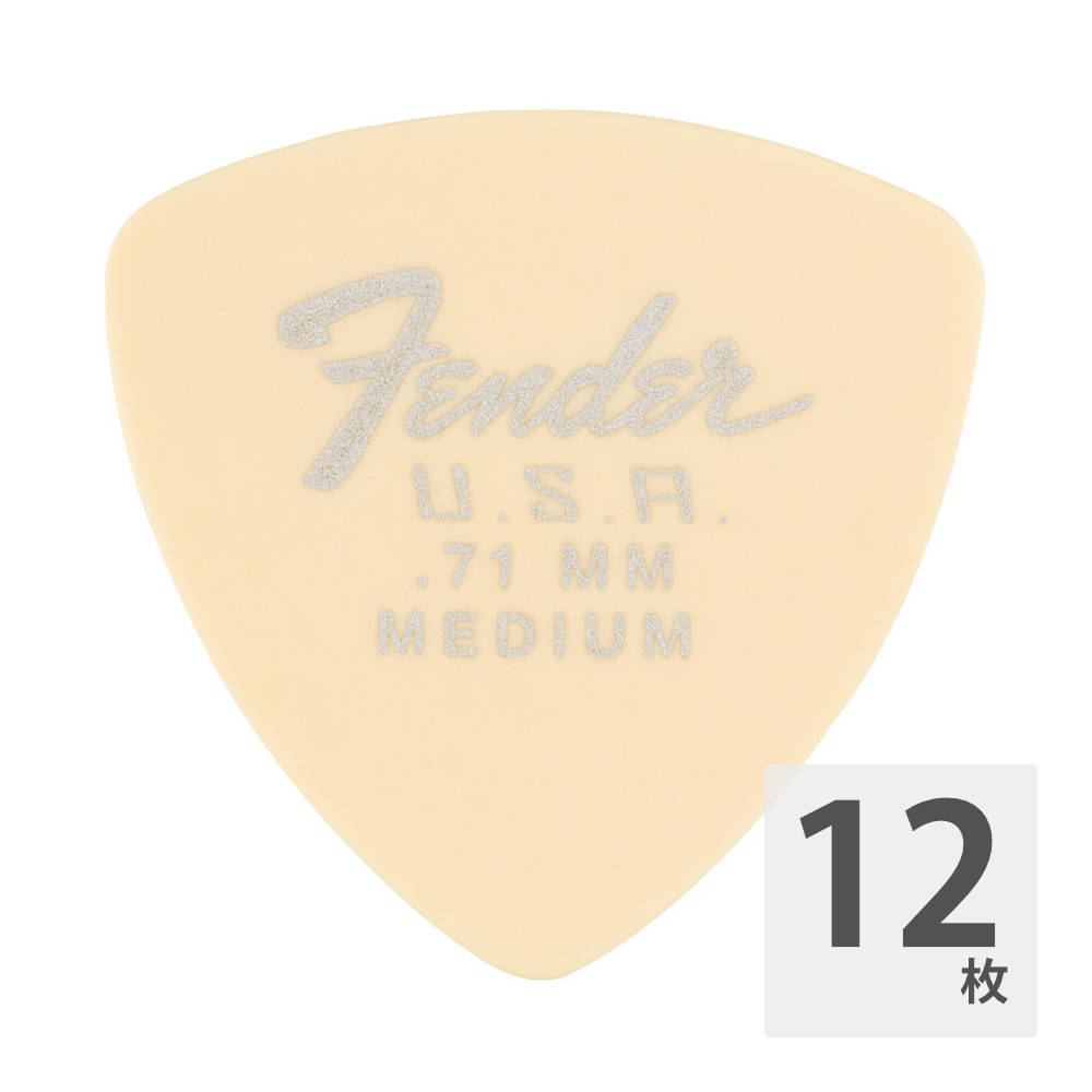 フェンダー ギターピック 12枚 セット 0.71mm 346 Dura-Tone OLY Fender