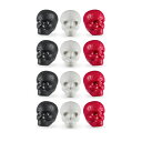 LP LP006-PK12 Sugar Skull Shaker 12PK Display Box シェーカー 12個セットシュガースカルの形が目を惹くユニークなデザインのシェイカーです。子供から大人まで誰でも気軽に音を出して遊ぶことができます。素早く繊細なサウンドが特徴で、楽曲への「色付け」にもおすすめです。ブラック、レッド、グロウ・イン・ザ・ダークの3色がそれぞれ4個ずつの12個セットです。