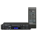 TASCAM CD-200SB SD/USBメモリー対応 業務用CDプレーヤーCDチェンジャーのような操作性で音楽ファイルを常時再生。SD/SDHCカードおよびUSBメモリーにも対応した業務用CDプレーヤー。『CD-200SB』は、多くの設備に導入され好評を得ているCD-200シリーズの新しいラインナップとなる、SD/SDHCカードおよびUSBメモリーの再生に対応した業務用CDプレーヤーです。●フロントパネルの10個のボタンで10フォルダにダイレクトアクセス：最大の特長は旧来のCDチェンジャーのような操作感を実現したソリッドステートプレーヤー部で、フロントパネルに装備された数字ボタンによりSD/SDHCカードおよびUSBメモリーの任意の10フォルダにダイレクトアクセスが可能となっています。CDのダビング機能も搭載しているため、1フォルダに1アルバムの形式で音声ファイルを用意すれば、あたかもCDチェンジャーのようにアルバムを選択し音声ファイルを再生することが可能です。ソリッドステートメディアプレーヤー部は回転機構を持たないためメインテナンスの必要がなく、高い耐久性を実現しています。毎日長時間のBGM再生を行う設備においても安心して使用することが可能です。●高品質の自社製のオーディオ専用CDドライブを搭載：ソリッドステートプレーヤー部だけでなくCDプレーヤー部も設備音響で必要とされる仕様と機能を搭載しました。CDドライブは自社製のオーディオ用CDドライブを採用し、ショックプルーフ機能も搭載。加えて、オーディオCDだけでなくデータCDの再生にも対応し、高い汎用性と信頼性を実現しています。『CD-200SB』は、CDメディアと新世代の音楽メディアとして広がりつつあるソリッドステートメディアに対応しながらも、慣れ親しんだCDチェンジャーのように簡単に使用することができる業務用CDプレーヤーの新しい提案です。【特長】・10枚のアルバムを選ぶように10個のフォルダへダイレクトアクセス可能(ソリッドステートメディア使用時)・パソコンを使わずに本体のみでCDの音声をSD/SDHCカードまたはUSBメモリーへダビング可能・回転機構のないソリッドステートメディアにより、CDを超える耐久性を実現・SD/SDHCカードおよびUSBメモリーからのファイル再生・SD/SDHCカードおよびUSBメモリーは、WAV/MP3/MP2/WMA/AACファイルの再生に対応・フォルダリピート再生機能(データCD、SD/SDHCカード、USBメモリー)・XLR バランス出力を装備・高品質自社製オーディオ専用CDドライブを採用・振動などによる音飛びを回避する10秒のショックプルーフメモリー搭載(オーディオCD)・CDドライブは、CD-DA(オーディオCD)、WAV/MP3/MP2ファイル(データCD)の再生に対応・CDテキストおよびID3タグに対応し、文字情報(アーティスト名、アルバム名、トラック名など)の表示が可能　※半角英数字のみ・4種類の再生モード(連続再生、ランダム再生、プログラム再生、シングル再生)・リピート再生機能・指定したフォルダのみを再生するフォルダ再生機能(データCD)・再生フォルダのスキップが可能(データCD)・フォルダリピート再生機能(データCD)・トラック経過時間、トラック残時間、ディスク残時間を切り換えて表示が可能(オーディオCD)・+/-14%のピッチコントロール機能(オーディオCD/データCD)・曲のはじめの部分(10秒)を順次再生するイントロチェック機能(オーディオCD/データCD)・アナログ出力(RCA端子)およびデジタル出力(COAXIALおよびOPTICAL端子)を装備・2U、EIAラックマウントサイズ・数字ボタンを装備したワイヤレスリモコンを付属・ヘッドホンによるモニターが可能・RoHS対応製品※動作確認済みメディア（SDカード/USBメモリ）は、タスカム製品ページでご確認下さい。【仕様】■使用メディア：CD、CD-R/RW、SD/SDHCカード、USBメモリー■ディスクフォーマット：・オーディオCD：CD-DA・データCD（CD-ROM）：ISO9660 LEVEL 1 / 2、 JOLIET、ROMEO■再生ファイル形式：・CD-DA：　サンプリング周波数：44.1kHz　量子化ビット数：16ビット　チャンネル数：2チャンネル・WAV：　サンプリング周波数：8k / 16k / 32k / 11.025k / 22.05k / 44.1k / 12k / 24k / 48kHz　量子化ビット数：16ビット・MP2：　サンプリング周波数：32k / 44.1k / 48kHz　ビットレート：32kbps〜320kbps・MP3：　サンプリング周波数：32k / 44.1k / 48kHz　ビットレート：32kbps〜320kbps、 VBR 再生対応　AAC：SD/SDHCカード、USBメモリーのみ　サンプリング周波数：32k / 44.1k / 48kHz　ビットレート：32kbps〜320kbps、 VBR 再生対応（DRM非対応）・WMA：SD/SDHCカード、USBメモリーのみ　サンプリング周波数：32k / 44.1k / 48kHz　ビットレート：32kbps〜384kbps、 VBR 再生対応（DRM非対応）■ダビングファイル形式：・WAV：　サンプリング周波数：44.1kHz　量子化ビット数：16ビット・MP3：　サンプリング周波数：44.1kHz　ビットレート：64k / 128k / 256kbps■アナログ 出力：・アンバランス：RCA ピンジャック　出力インピーダンス：200Ω　規定出力レベル：－10dBV　最大出力レベル：＋6dBV・バランス：XLR-3-32（1:GND、2:HOT、3:COLD）　出力インピーダンス：200Ω　規定出力レベル：＋4dBu　最大出力レベル：＋20dBu・ヘッドホン：ステレオ標準ジャック　最大出力レベル：20mW＋20mW以上 （32Ω負荷時）■デジタル出力：・COAXIAL：RCA ピンジャック　出力インピーダンス：75Ω　フォーマット：IEC60958-3民生用規格準拠（S/PDIF）・OPTICAL：TOS　フォーマット：IEC60958-3民生用規格準拠（S/PDIF）■電源：AC100V、50/60Hz■消費電力：11W■外形寸法：481（幅）×94.5（高さ）×298（奥行き）mm■質量：4.7kg【性能】■周波数特性：20Hz〜20kHz、+/-1dB（再生時、JEITA）■S/N比：90dB以上（再生時、JEITA）■歪率：0.01％以下（再生時、JEITA）■ダイナミックレンジ：90dB以上（再生時、JEITA）■チャンネルセパレーション：90dB以上（再生時、JEITA）