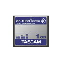 TASCAM CF-1HSR 1GB CFカードTASCAM製品での動作確認済みCFカード。ランダムアクセスに強いコントロールIC採用、使用パーツの固定により高い安定性を実現。CF対応機器に適応。●TASCAM製品での動作確認済みCFカード：TASCAM製品での動作確認済みCFカードなので、安心してご使用いただけます。●TASCAM独自のメディア評価によりランダムアクセスに強い部品を選定し、高い安定性を実現：フラッシュメモリを使ったCFカードなどのメディアは、書き込みを繰り返すことで書き込み速度が低下する(ファイルの断片化)傾向があり、書き込み速度が低下すると録音や再生に悪影響を及ぼす可能性があります。TASCAMでは独自のメディア評価を実施し、書込みを繰り返しても速度がある一定以上低下しない、ランダムアクセスに強いコントロールICを選定し、高安定性動作を実現しています。これによりTASCAM製品のみならず、他のCF対応機器にも適応し、安定した動作を実現する事ができます。●メディアメーカーとの連携により、使用する供給部品を固定することで高い安定動作を実現：メディアメーカーとの連携により、TASCAM製品で動作確認済みのコントロールIC、メモリー素子などの部品に固定したCFカードを採用しています。これによりロットによる部品変更が発生することがなく、高い安定性を実現しています。●フォーマット済みのCFカードを出荷：出荷前に全数フォーマットを実施していますので、ご購入後すぐにご使用になれます。また、フォーマットを行うことで個体不良の流出抑止にもつながります。●保管に便利な専用ケース、インデックスシート付属。※インデックスシートはメーカーサイトのダウンロードページよりダウンロードできます。【仕様】カードタイプ：コンパクトフラッシュTYPE I (CFA準拠)フラッシュタイプ：SLC(Single Level Cell)インターフェース：CF 4.1容量：1GB動作電圧：DC 3.3V / DC 5.0Vシーケンシャルリード：最大44MB/secシーケンシャルライト：最大36MB/sec消費電流：最大時：200mA待機時：2mAMTBF/平均故障時間(est)：約2,000,000時間動作温度範囲：-40℃〜85℃保存温度範囲：-55℃〜95℃外形寸法：42.8(W)×36.4(H)×3.3(D) mm質量：8g