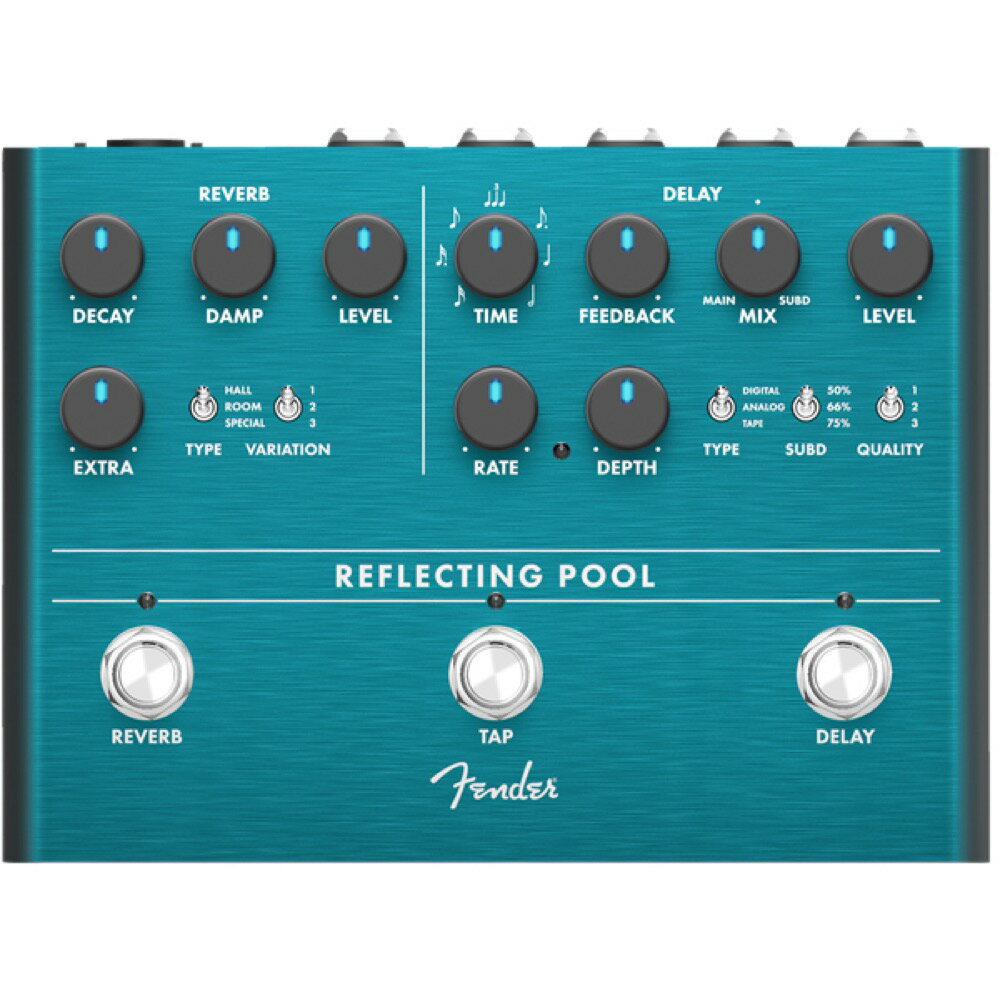 フェンダー Fender Reflecting Pool Delay Reverb ディレイ リバーブ ギターエフェクター