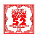 ERNIE BALL 1152 NICKEL WOUND 052 エレキギター用バラ弦スズ・メッキ・ヘックス・スティール・コア(六角形をした芯線)にニッケル・メッキ・スティール・ワイアーを巻いたワウンド弦です。癖がなくバランスのとれたサウンドが特徴です。ニッケル・ワウンド弦ゲージ：.052