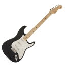 Fender Made in Japan Traditional 50s Stratocaster MN BLK エレキギターフェンダーの伝統的な楽器製作の美学と日本の洗練されたクラフトマンシップを融合することで導き出されたMade in Japan Traditionalシリーズ。フェンダーの正統なDNAが、確かなMade in Japanクオリティで蘇ります。Made in Japan Traditional 50s Stratocasterはグロスフィニッシュのバスウッドボディを採用。21本のヴィンテージスタイルフレットを装備した9.5インチラジアスの”U”シェイプメイプルネックがTraditionalシリーズならではのクラシカルな演奏製を提供します。6サドル式ヴィンテージスタイルSynchronized Tremoloブリッジ、そしてTraditionalシリーズのために選定されたオリジナルピックアップはリアルで音楽的なヴィンテージトーンを奏でます。細めに設計されたナット幅は日本のプレイヤーにも弾きやすい仕様となっています。堅実なギタークラフトマンシップと、プレイヤーのニーズに柔軟に対応する答えが、本シリーズに反映されています。【Spec】Country Of Origin：JPボディ：Basswoodボディフィニッシュ：Gloss Polyesterボディシェイプ：Stratocasterネック：Mapleネックフィニッシュ：Gloss Urethaneネックシェイプ：""U"" Shapeスケール：25.5"" (648 mm)フィンガーボード：Mapleフィンガーボードラジアス：9.5"" (241 mm)フレットナンバー：21Frets Size：Vintageナット：Boneナット幅：1.615"" (41.02 mm)ポジションインレイ：Black Dotブリッジピックアップ：Vintage-Style Single-Coil Stratミドルピックアップ：Vintage-Style Single-Coil Stratネックピックアップ：Vintage-Style Single-Coil Stratコントロール：Master Volume, Tone 1. (Neck Pickup), Tone 2. (Middle Pickup)ピックアップスイッチ：5-Position Blade: Position 1. Bridge Pickup, Position 2. Bridge and Middle Pickup, Position 3. Middle Pickup, Position 4. Middle and Neck Pickup, Position 5. Neck Pickupピックアップコンフィギュレーション：SSSブリッジ：6-Saddle Vintage-Style Synchronized Tremoloハードウェアフィニッシュ：Nickel/Chromeチューニングマシーン：Chrome Die-Castピックガード：1-Ply Eggshellコントロールノブ：Eggshellカラー：Black