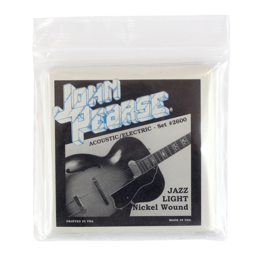 John Pearse 2600 ジャズギター弦 11-50＜2600 Jazz Light＞1弦：.0112弦：.0153弦：.0224弦：.0305弦：.0406弦：.050