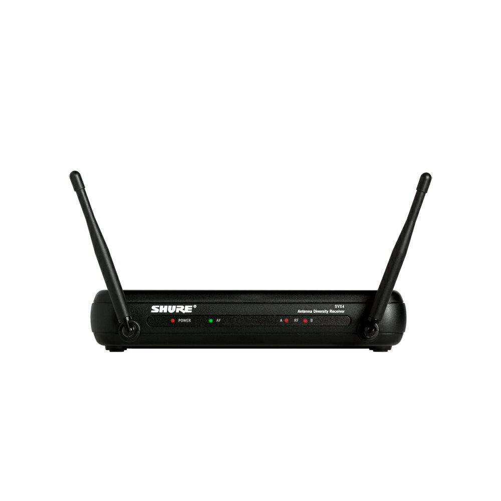 SHURE SVX4J-JB1 シングルチャンネル ダイバーシティ受信機シングルチャンネルダイバーシティ受信機Shure SVXワイヤレスシステム採用のシングルチャネル受信機。