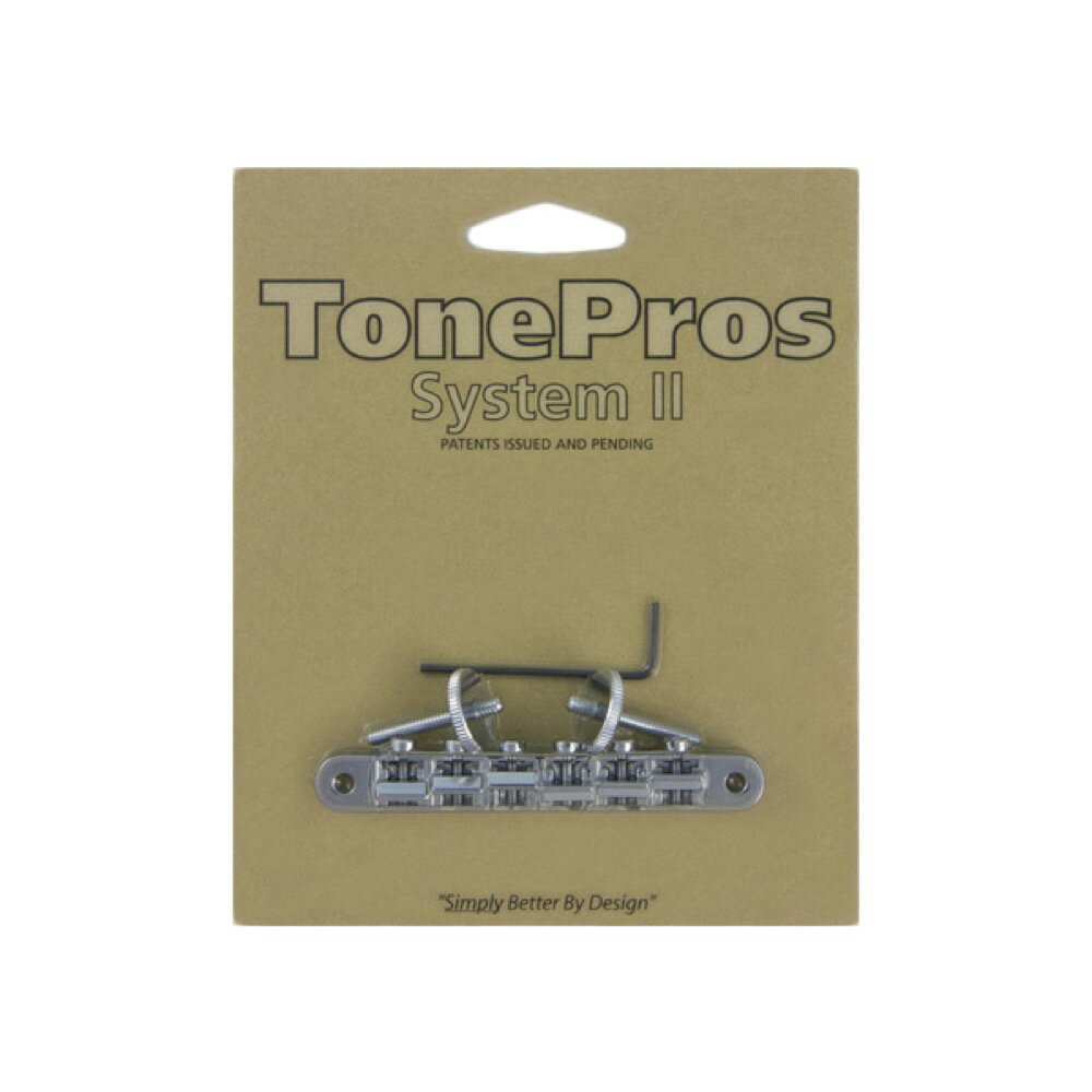 TonePros AVR2-C TonePros Replacement ABR-1 Tuneomatic クローム ギター用ブリッジ