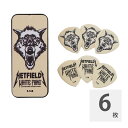 JIM DUNLOP PH122T114 HETFIELD'S WHITE FANG TIN114 ギターピック ピックケース付 6枚入り