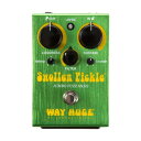 WAY HUGE WHE401S Swollen Pickle MKIIS ファズ エフェクターSwollen Pickle mkIIオリジナルのサイズをよりコンパクトにSwollen Pickle Jumbo Fuzz MkII “S”はスーパーハイゲイン・ファズです。Sustainで歪みをコントロールし、Filterでバンドパス・サウンドのトーンをコントロールします。Crunchはファズのコンプレッションをコントロールし、さらにScoopによってミッドカットをコントロール。これらのコントロールによりヴィンテージなファズサウンドはもちろん、モダンなハイゲイン・ファズサウンドまでを多彩に演出します。他のWay Hugeと同様に内部にはVoiceとClipトリマがあり、Scoopミッドカットとクリップの状態をチューンニングすることができます。サイズ：83（W）× 120（D）× 70（H）mm ●重量：370g電源9V：006P/9V乾電池または9V AC/DCアダプター