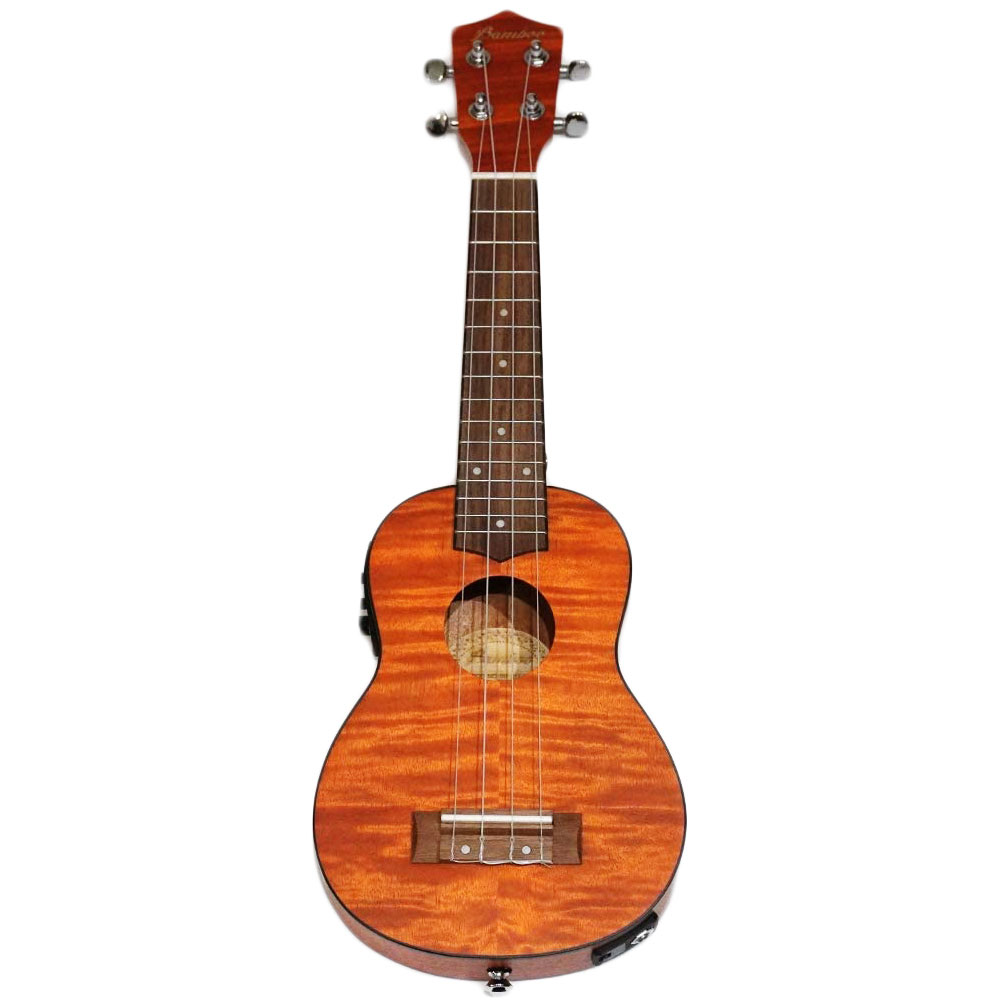 Bamboo Exotic Mahogany Soprano Ukulele w/EQ エレクトリック ソプラノウクレレ