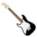 Squier Mini Stratocaster Left-Handed Laurel Fingerboard Black 左利き用 エレキギターSquier Mini StratocasterはフェンダーStratocasterのクラシカルなスタイリングとトーンをコンパクトサイズにした楽器を求めているプレイヤーにとって最適なチョイスです。薄く軽量なボディとCシェイプネックのコンビネーションは快適な演奏性を実現し、5ウェイスイッチングが可能な3基のSquierシングルコイルピックアップは多彩なサウンドメイキングが可能です。ハードテイルブリッジは安定したチューニングを提供します。本製品はレフトハンドモデルです。スペックモデルネーム：Mini Stratocaster Left-Handed, Laurel Fingerboard, Blackモデル番号：370123506原産国：IDカラー：Blackボディ：Poplarボディフィニッシュ：Gloss Polyurethaneボディシェイプ：Mini Stratocasterネック：Mapleネックフィニッシュ：Satin Urethaneネックシェイプ："C" Shapeスケール：22.75” (578 mm)フィンガーボード：Indian Laurelフィンガーボードラジアス：9.5" (241 mm)フレット数：20Frets Size：Narrow Tallナット：Synthetic Boneナット幅：1.6” (40.6 mm)ポジションインレイ：Pearloid Dotトラスロッド：Head Adjustブリッジピックアップ：Standard Single-Coil Stratミドルピックアップ：Standard Single-Coil Stratネックピックアップ：Standard Single-Coil Stratコントロール：Volume, Toneピックアップスイッチ：5-Position Blade: Position 1. Bridge Pickup, Position 2. Bridge and Middle Pickup, Position 3. Middle Pickup, Position 4. Middle and Neck Pickup, Position 5. Neck Pickupピックアップコンフィギュレーション：SSSブリッジ：6-Saddle Hardtailハードウェアフィニッシュ：Chromeチューニングマシーン：Die-Cast Sealedピックガード：1-Ply Whiteコントロールノブ：Whiteストリング：Nickel Plated Steel (.009-.042 Gauges)