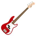 Squier Mini P Bass Laurel Fingerboard Dakota Red エレキベースSquier Mini Precision BassはフェンダーPrecisionBassのクラシカルなスタイリングとトーンをコンパクトサイズにした楽器を求めているプレイヤーにとって最適なチョイスです。薄く軽量なボディとショートスケールCシェイプネックのコンビネーションは快適な演奏性を実現し、Squierスプリットシングルコイルピックアップは多彩なサウンドメイキングを可能にします。ハードテイルブリッジは安定したチューニングを提供します。スペックモデルネーム：Mini P Bass, Laurel Fingerboard, Dakota Redモデル番号：370127554原産国：IDカラー：Dakota Redボディ：Poplarボディフィニッシュ：Gloss Polyurethaneボディシェイプ：Mini Precision Bassネック：Mapleネックフィニッシュ：Satin Urethaneネックシェイプ："C" Shapeスケール：28.6" (726 mm)フィンガーボード：Indian Laurelフィンガーボードラジアス：9.5" (241 mm)フレット数：20Frets Size：Narrow Tallナット：Synthetic Boneナット幅：1.60” (40.6 mm)ポジションインレイ：Pearloid Dotトラスロッド：Head Adjustネックピックアップ：Split Single-Coil Precision Bassコントロール：Volume, Toneピックアップスイッチ：Noneピックアップコンフィギュレーション：Split Single Coilブリッジ：4-Saddle Vintage-Styleハードウェアフィニッシュ：Chromeチューニングマシーン：Die-Cast Sealedピックガード：1-Ply Whiteコントロールノブ：Knurled Flat-Topストリング：Nickel Plated Steel (.045-.105 Gauges)