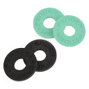 フェンダー Fender Strap Block 4-Pack Black 2 and Surf Green 2 ストラップブロック