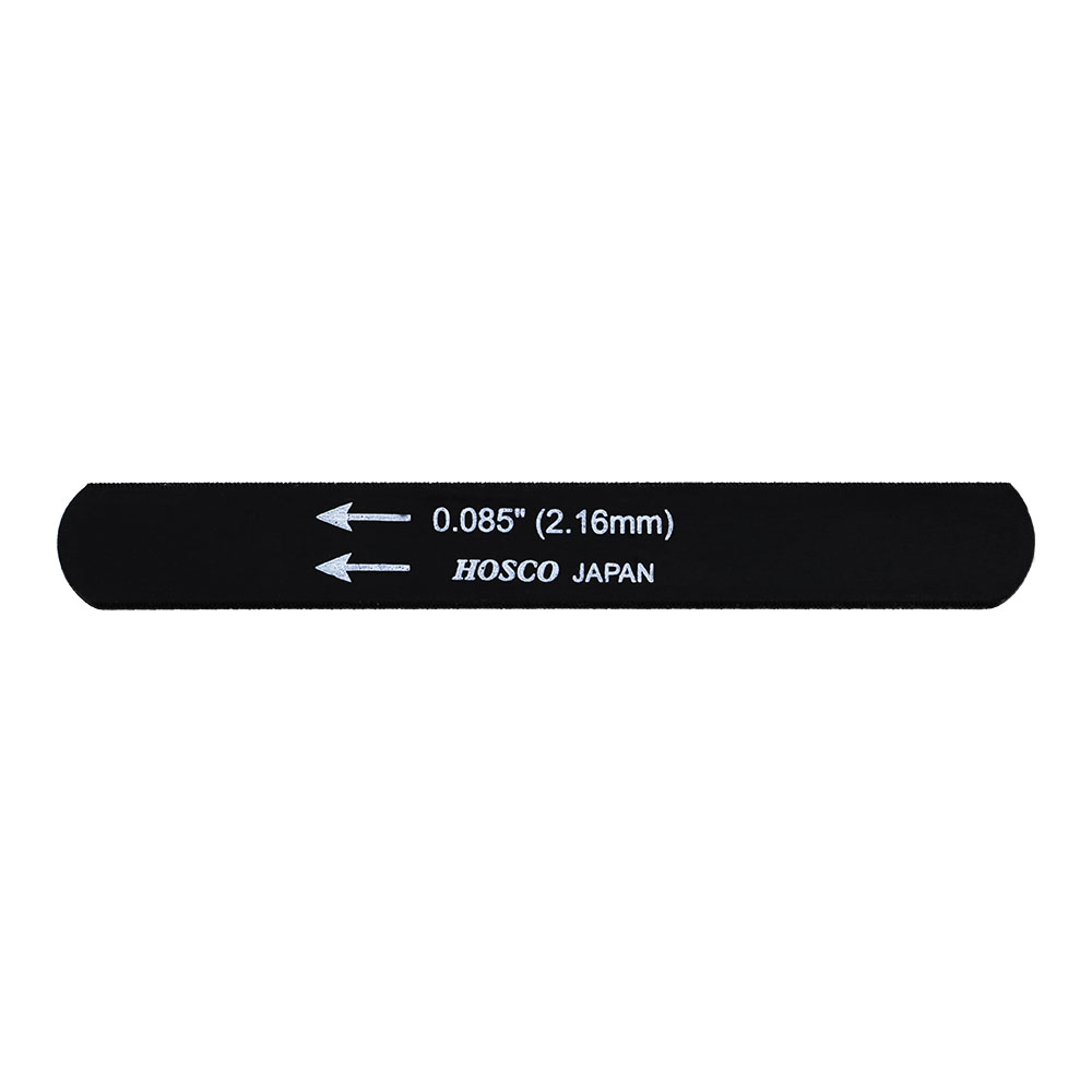 HOSCO H-NF-085 ベース用 ブラックナットファイルベース用 / 0.085"ブラックナットファイルファイルサイズ : 95 x 12mmブラックナットファイルは錆の進行を防ぐためBlack Oxide（酸化被膜）処理を行っております。※表面被膜処理により錆びにくくなっておりますが、全く錆が発生しないわけではありません。