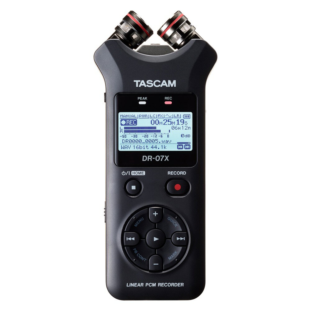 TASCAM DR-07X USB ƥ쥪ǥ쥳 ǥ󥿡ե