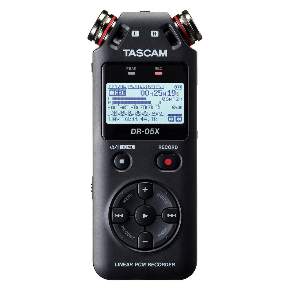 TASCAM DR-05X USB XeII[fBIR[_[ USBI[fBIC^[tF[X