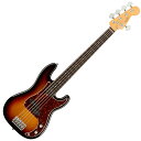 Fender American Professional II Precision Bass V RW 3TSB エレキベースAmerican Professional II Precision Bass Vは、60年以上に渡る革新、インスピレーション、進化を経て、現代のプレイヤーの要求に応えます。定番の’63 P Bassシェイプネックは、丁寧にエッジがロールオフされ、至高の演奏体験を約束する"Super-Natural"サテン仕上げが施されています。また新たに設計されたネックヒールを採用し、快適なフィーリングとハイポジションへの容易なアクセスを実現しました。新しいV-Mod II Precision Bass Split-Coilピックアップは、これまで以上に繊細なトーンを奏で、Precision Bassならではの圧巻のローエンドを提供します。American Professional II Precision Bass Vの手に馴染む感覚とサウンドの多様性は、手に取り、耳にした瞬間、すぐにお分かりいただけることでしょう。プロの楽器の新たなスタンダードとなるような幅広い改良が、American Professional IIシリーズには詰め込まれています。【スペック】モデルネーム：American Professional II Precision Bass V, Rosewood Fingerboard, 3-Color Sunburstモデル番号：193960700原産国：USカラー：3-Color Sunburstボディ：Alderボディフィニッシュ：Gloss Urethaneボディシェイプ：Precision Bassネック：Mapleネックフィニッシュ：“Super-Natural” Satin Urethane Finish on Back of Neck with Gloss Urethane Headstock Faceネックシェイプ："1963 C"スケール：34" (864 mm)フィンガーボード：Rosewoodフィンガーボードラジアス：9.5" (241 mm)フレット数：20Frets Size：Narrow Tallナット：Boneナット幅：1.875" (47.6 mm)ポジションインレイ：White Dotミドルピックアップ：V-Mod II Split Single-Coil Precision Bassコントロール：Master Volume, Master Toneピックアップスイッチ：Noneピックアップコンフィギュレーション：Sブリッジ：5-Saddle HiMass Vintage (String-Through-Body or Top-Load)ハードウェアフィニッシュ：Nickel/Chromeチューニングマシーン：Fender Lightweight Vintage-Style Keys with Tapered Shaftsピックガード：4-Ply Tortoiseshell(ベッコウ柄)コントロールノブ：Knurled Flat-Topストリング：Fender USA 7250-5M Nickel Plated Steel (.045-.125 Gauges), PN 0737250456