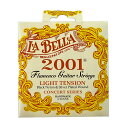 La Bella 2001 Flamenco LT ライトテンション セット フラメンコギター弦 LA BELLAが誇る世界的スタンダード弦「2001」シリーズ。透明感と立体感のある高音弦、ピッチと安定性に優れた低音弦和音で鳴らした際の各弦のバランスも非常に優れています。ライトテンションゲージ：Black Nylon 1弦.028 2弦.032 3弦.040Silver-Plated Wound 4弦.029 5弦.034 6弦.041