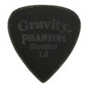 GRAVITY GUITAR PICKS GPHCPS15M Classic Pointed Standard Master Finish PHANTOM 1.5mm ギターピックグラビティギターピックは、ハンドメイドでピックを製作するアメリカのブランド。アクリル素材を職人の手によりひとつひとつ丁寧に加工され作られるピックは、美しく磨き上げられ、手に馴染む使い心地と、スムースな演奏性、すばらしいトーンを生み出します。特別カラー“Deep Black”のアクリルピック「ファントム」。仕上げはピックのエッジをあえて磨き上げず、そのままの状態で仕上げられるマスターフィニッシュを採用しています。Specifications厚さ：1.5 mmMaster Finish(Unpolished)