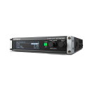 Roland VC-100UHD 4K VIDEO SCALER 4Kビデオ・スケーラーハイフレームレート入力対応 4Kビデオ・スケーラーVC-100UHDは4K/HDR時代に対応した新しいビデオ・スケーラーです。様々な解像度、色空間、ダイナミックレンジ、そして最大240Hzのフレームレートに対応する必要がある現在の映像変換のリクエストを、柔軟かつ高画質に処理できるパワフルな製品です。1つの映像信号から最大3系統の映像に変換してマルチに出力できるので、大型LEDウォールへの映像出力やライブ配信、収録を1台で同時にこなすことができます。・ローランド独自の高画質映像処理プロセス「ULTRA SCALER」搭載・Main、Sub、USB ストリーミングで同時に3系統の映像変換・ハイフレームレート HDMI 240 / 144 /120 Hz入力/スルー出力対応・多彩な映像処理 (ローテート、エッジ・エンハンサー)・1つの映像から特定の領域を切り出すROI機能・オーディオは最大16chのパッチ、エンベデッド、ディレイが可能マルチ変換VC-100UHDの内蔵プロセスは同時に最大3系統処理が可能。4K対応のMain、Subの2系統の処理に加え、USB ストリーミング処理専用のプロセスを用意。それぞれ独立した映像処理が行えるため、LEDウォールに4K映像を出力しながらライブ配信し、バックアップをHDのビデオレコーダーで行うといった処理が1台で行えます。入出力端子は 12G/3G/HD対応のSDI、最大4K対応のHDMIを入出力ともに搭載。映像入力端子と出力フォーマットを選ぶだけで、自動的に内部処理を決定して映像を出力します。リアパネル・12G-SDI IN, OUT, THRU・HDMI IN, OUT (THRU)・REFERENCE IN, OUT/THRU・BALANCE AUDIO IN/OUT・LINE IN, OUT (L/R)・REMOTE (LAN)・STREAMING・DC IN (24V)・USBローランド独自の高画質映像処理プロセス「ULTRA SCALER」VC-100UHDはローランド独自の高画質映像処理プロセス「ULTRA SCALER」を搭載。解像度、色空間、ダイナミックレンジに加え、フレームレートを変換しながらもシャープな映像出力を実現します。解像度の変換は4K、HDやPC解像度の相互変換だけでなく、ピクセル単位での拡大縮小が可能なスケーラー機能を搭載。縦横比を保ったままのスケーリングから、任意のアスペクトに切り出したり、不要な部分をクロップすることもできます。ダイナミックレンジはHDRとSDR、色域はRec.2020とRec.709に対応し、双方向変換が可能です。それぞれの変換設定はノウハウが必要ですが、ローランド独自の変換技術でシーンに応じた最適な画質を1つのパラメーターで調整可能です。PCから出力するプレゼンテーション映像のシャープさを際立たせることができるので、コンベンションやライブイベントでディテールを強調したい現場で非常に便利です。ULTRA SCALER・4:4:4/10bit・Rec.601、Rec.709、Rec.2020　対応・ハイダイナミックレンジ・プロセッシング/コンバーション・1080p、 ハイフレームレートビデオ（240 / 144 / 120Hz）*HDMI入力のみ・DCI 4K（シネマ4K）解像度ハイフレームレート 240 / 144 / 120Hz対応VC-100UHDのHDMI入力は最大240Hzまでのハイフレームレート映像に対応、59.94/50Hzの汎用的なリフレッシュレートに変換します。映像は遅延なしのスルーアウトが可能。フレームレートにシビアなeスポーツシーンで、プレーヤーの要求するハイフレームレートのHDMI映像をスルー出力しながら、一方でLED ウォールやストリーミングに必要な59.94/50Hzの映像を出力することができます。映像プロセッシングVC-100UHDは様々な映像処理を搭載。Mainプロセスには映像のローテート、ミラー、フリップといった90度の映像回転、鏡像反転、上下反転処理など、様々な処理が可能です。LEDウォール以外にもライブ配信やビデオ収録、放送など様々な用途に合わせて映像処理が可能です。ライブ配信に便利なUSB 3.0ストリーミング出力USB 3.0ストリーミング出力からは最大1080/59.94pの非圧縮映像と音声の出力が可能です。「ULTRA SCALER」経由で4K/HDR映像を元のイメージを保ったままの高画質なHD映像に変換できるので、PCでのエンコード、録画、配信の品質をアップさせます。 USB3.0ストリーミング出力はMain、Subプロセスとは異なる解像度とフレームレートの設定が可能。接続先のPCのスペックやネットワーク回線の速度に応じた最適な設定をすることで、安定的な録画、配信が行えます。オーディオ機能VC-100UHDは12G-SDIとHDMIのエンベデッド・オーディオ、USB、アナログ音声をルーティングできるパッチベイを搭載。12G-SDIは最大16ch、HDMIは8chの音声を任意の出力バスにルーティングできます。アナログ・オーディオはRCA入出力に加え、D-sub-25ピン端子でのバランス・オーディオの入出力に対応します。出力系統ごとにディレイを搭載し、用途に応じてリップシンクの調整が行えます。豊富なインテグレーション機能VC-100UHDは、持ち運びに便利なプロダクション向けの機器として最適です。また、ラックマウントアダプターも付属しているので、AVシステムのラック内に設置して使用することもできます。次のような機能も備えています。・HDMIの入力にはEDIDエミュレーターを搭載。・アニメーション可能なテストパターンジェネレーターを装備。・USBメモリーには本体の設定の保存、バックアップができます。・LANポート経由で Telnetによる外部制御に対応します。【Specs】映像■映像処理4:4:4（Y/Pb/Pr）、10ビット■フォーマットSDI:2160p（DCI）/59.94Hz、50Hz（SMPTE ST2048）2160p（UHD）/59.94Hz、50Hz（SMPTE ST2036）1080p/59.94Hz、50Hz（SMPTE ST274）1080i/59.94Hz、50Hz（SMPTE ST274）HDMI：*12160p（DCI）/59.94Hz、50Hz（CEA-861-F）2160p（UHD）/59.94Hz、50Hz（CEA-861-F）1080p/59.94Hz、50Hz（CEA-861-F）1080i/59.94Hz、50Hz（CEA-861-F）4096×2160/60Hz（CEA-861-F）3840×2160/60Hz（CEA-861-F）2560×1440/60Hz（VESA CVT Reduced blanking）1920×1200/60Hz（VESA CVT Reduced blanking）1920×1080/240Hz（Pixel Clock 556.8MHz、567.0MHz）*21920×1080/144Hz（Pixel Clock 346.54MHz）*21920×1080/120Hz（VESA CVT Reduced blanking）*21920×1080/60Hz（CEA-861-F）*1 HDCP 1.4、2.2 対応*2 入力とスルー出力に対応USBストリーミング：*3 *4 *51080p、720p、640x480*3 UVC（USB Video Class）非圧縮ビデオ 4:2:2（Y/Pb/Pr）、8ビット*4 フレーム・レートは、システム・フレーム・レート対してフル・フレーム・レートかハーフ・フレーム・レートか選択できます。*5 Color Gamut: Rec.601、Rec.709、Dynamic Range: SDR* Color Gamut：Rec.601、Rec.709、Rec.2020* Dynamic Range：SDR、HDR PQ （HDR10）、 HDR HLG■機能4K ScalerFHD Down Scaler for USB StreamingFade to BlackTest Pattern GeneratorRotation *6Flip H、VEdge EnhancerMotion Adaptive DeinterlacerColor CorrectionDynamic Range ConversionFrame Rate Conversion （up to 240Hz）*6 使用するにはSub Processingを無効にする必要があります。音声■音声処理24ビット／48kHz■フォーマット12G-SDI：リニアPCM、 24ビット／48kHz、16ch（SMPTE 299M）HDMI 4K：リニアPCM, 24ビット／48kHz、8chSTREAMING：リニアPCM、16ビット／48kHz、2ch（UAC（USB Audio Class））■規定入力レベルLINE IN：-10dBu（最大+8 dBu）AUDIO IN: +4dBu（最大+24dBu）■入力インピーダンスLINE IN：38kΩAUDIO IN：15kΩ規定出力レベルLINE OUT：-10dBu（最大+8dBu）AUDIO OUT：+4dBu（最大+24dBu）■出力インピーダンスLINE OUT：1kΩAUDIO OUT：600Ωs■機能Output LevelPatchbayDelayEqualizerMasteringTest Tone Generator端子■入力端子12G-SDI IN：BNCタイプ（SMPTE 2082、2081、424M（SMPTE 425M-AB）、292M、259M）HDMI 4K IN：HDMI AタイプSTREAMING：USB Bタイプ（USB3.0）LINE IN：RCAピン・タイプAUDIO IN：25ピンD-subタイプ（メス）（バランス・オーディオ、2ch）REFERENCE IN：BNCタイプ（Black Burst（フレームに同期）、Bi-Level、Tri-Level）■出力端子12G-SDI OUT：BNC タイプ（SMPTE ST2082、ST2081、424M（SMPTE 425M-AB）、292M、259M）12G-SDI THRU：BNCタイプHDMI 4K OUT：HDMI AタイプSTREAMING: USB Bタイプ（USB3.0）LINE OUT：RCAピン・タイプAUDIO OUT：25ピンD-subタイプ（メス）（バランス・オーディオ、2ch）REFERENCE THRU/OUT：BNCタイプ（Black Burst）■その他端子USB HOST：USB Aタイプ（USB2.0）（USBメモリー用） REMOTE：RJ45タイプ、100BASE-TXその他■機能EDID EmulatorGenlockPreset Memory×8■ディスプレイグラフィックLCD、256×64ドット■電源ACアダプター■消費電流2.3A（DC24V）■消費電力55W■動作温度0〜+40℃■外形寸法210（幅）×284.5（奥行）×43（高さ）mm■質量（本体のみ）2.2kg■付属品取扱説明書「安全上のご注意」チラシACアダプター電源コードゴム足×4ラック・マウント・アングル・セットDCプラグ・ストッパー保証書ローランド ユーザー登録カード* 0dBu=0.775Vrms