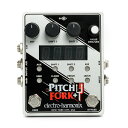 ELECTRO-HARMONIX Pitch Fork+ Polyphonic Pitch Shifter Harmony Pedal ピッチシフター ギターエフェクターPitch Fork+はそれぞれ完全に制御が可能な2つの独立したピッチシフト・エンジンを備えています。どちらのピッチシフト・エンジンも±3オクターブ(ピッチシフト)と±99セント(デチューン)の可変範囲でトランスポーズ(移調)が可能です。また、各チャンネルのアウトプットを振り分け可能なMAINとAUXの2つのアウトプットも搭載。様々な設定をアサイン可能なUSERフットスイッチも搭載し、より幅広いセッティングや非常にユニークなサウンドメイクを可能にします。入力音に対する正確な追従性、オーガニックで音楽的なトーンと多彩なコントロールを備えたPitch Fork+は究極のハーモナイザーです。Quick Specs・SHIFT 1、SHIFT 2、ドライ音にそれぞれ独立したボリュームコントロール・複数の接続ルーティンに対応したMAIN、AUXの2つのアウトプット・ユニークな10個のファクトリープリセットとセーブ/リコールが容易な100プリセット・押している間だけエフェクトがONになる“モーメンタリーモード”を設定可能なBYPASSフットスイッチ・SHIFT 音やプリセットへのジャンプなど、様々な機能をアサイン可能なプログラマブルUSERフットスイッチ・フリケンシー、グリッサンド、ボリュームの3つのサブメニューのパラメーターをエクスプレッション・ペダルやコントロールボルテージ(CV)で操作可能なEXPインプット・electro-harmonix Trople Foot Controllerなどの外部フットスイッチによるコントロールを可能にするEXTインプット・オリジナルのPitch Forkをベースに、FMシンセ風やリング・モジュレーションタイプのエフェクトを作り出すクロス・モジュレーションを特徴としたX-MODなど、様々な設定を可能にする8つのモードを搭載・EHX 9.6DC-200アダプター付属- サイズ 104 mm (w) x 117 mm (d) x 55 mm (h)