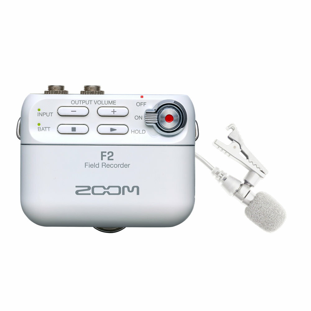 ZOOM F2/W ホワイト フィールドレコーダー