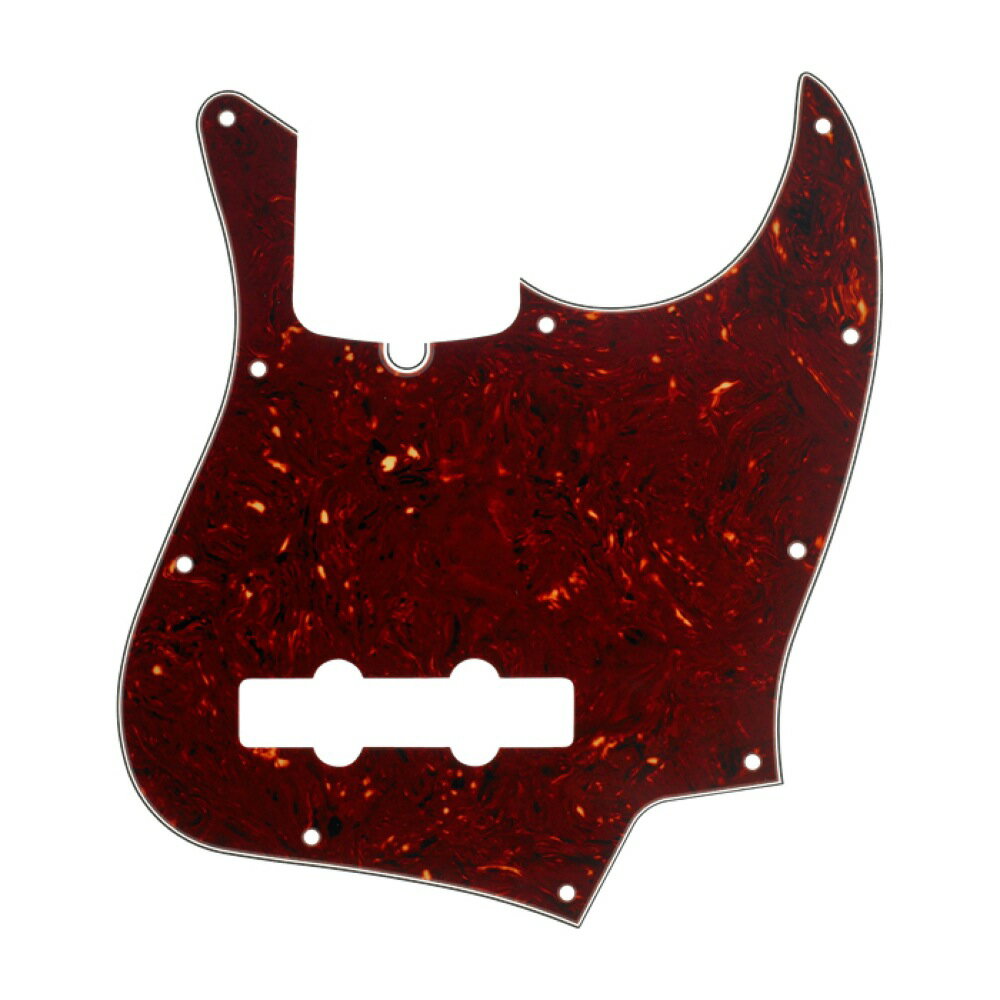 フェンダー Fender Pickguard Jazz Bass 10-Hole Mount Tortoise Shell（べっこう柄） 4-Ply ジャズベース用ピックガード