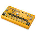 BEHRINGER RD-6-AM Rhythm Designer アナログリズムマシン ドラムマシン リズムデザイナー8つのドラムサウンド、16ステップのシーケンサー、ディストーションエフェクトを装備したアナログドラムマシン【特長】・ オーセンティックなアナログ回路を採用したドラムマシン・ マッチドトランジスタを採用したオリジナル回路を忠実に再現・ ミックスパラメーターとグローバルアクセント機能を搭載した8つのオリジナルドラムサウンド・ 伝説のドラムマシンのクラップサウンドを再現・ 32のパターンをリアルタイムで切替可能で非常に扱いやすい16ステップのドラムシーケンサー・ リズムパターンは最大250小節の曲として編集することが可能・ ディストーション回路がサウンドにスパイスとエッジを追加・ 直感的なリズムパターンの制作をサポートする16個のLEDインジケータ付ステップボタン・ 11個のコントローラーと26個のスイッチによりすべてのパラメーターにリアルタイムアクセス可能・ 同期と外部デバイスへの接続を可能にするMIDIとUSB端子を装備・ 同期対象デバイスはUSB、MIDI、クロック、インターナルの中から選択可能でフレキシブルに外部機器との同期が可能・ 国内正規輸入品に限り3年間保証【RD-6ついて】RHYTHM DESIGNER RD-6は8つの個性的なドラムサウンドと64ステップシーケンサーを搭載し、イマジネーション通りのグルーブを素早く簡単に作成できるドラムマシンです。ドラムプログラミング初心者からプロのミュージシャンまでRD-6はあなたのドラムサウンドをステップアップさせる強力な武器となるでしょう。●Masterpiece RejuvenatedこのRD-6は細部までこだわりぬいて設計されました。往年のクラシックドラムマシンを時代を超えた新たなデザインで復活させ、ビートメイクの新しい可能性を実現しています。 また斬新でモダンなアプローチを採用したRD-6は伝説のサウンドを活用しながらも新しい機材との融合も実現しています。 焼けるようなハイハット、パンチの効いたバスドラム、そしてあのクラップサウンドも再現しリズムパフォーマンスをワンランク引き上げてくれる、まさにアナログビートメイクモンスターです！●Complete ControlRD-6は、32種類のリズムパターンをリアルタイムで切り替え可能な64ステップドラムシーケンサーを搭載しています。 オンザフライで曲を組み上げ、それを自由に編集することも可能です。 専用のレベルノブを調整し、8つのドラムサウンドを自由にミックスすることも可能です。 RD-6は由緒あるディストーション回路も搭載。スイッチをオンにし、ディストーションの量とトーンを調整すればサウンドにスパイスとエッジを加えることも可能となりました。 各リズムパターンは、最大256小節の曲として編集することも可能。これによりグルーブを止めること無く、ジャムに最適な8分30秒のビートが作成可能です。●USB ControlRD-6を現代の機器と接続するために同期とMIDIトリガー用のUSB端子が追加されました。 これによりRD-6をDAW等でコントロールも可能になり曲やパターンを自在に入れ替えたり個々のサウンドをトリガーすることも可能になりました。●The NumbersRD-6は直感的なビートメイクが出来るよう、11個のノブと26個のボタンが機能的にレイアウトされています。 入出力端子には、オープン/クローズのハイハット、クラップ、シンバル、ロータム、ハイタム、スネア、バスドラム用のボイスアウト端子を個別に搭載。 またスタート/ストップをフットペダルでコントロールも可能です。DAW等に接続可能なUSB端子と5ピンのMIDIイン、アウト、スルー端子も搭載し現代の機器にも簡単に接続が可能です。●3年間の保証期間べリンガー製品には弊社保証規定に基づく3年の保証が付いています。【仕様】●Voices・ 音色数：8・ タイプ：アナログ・ 同時発音数：8●ボイスコントロール・ アクセント：レベル・ バスドラム：レベル・ スネアドラム：レベル・ ロータム、ハイタム：レベル・ シンバル、クラップ：レベル・ オープンハット、クローズドハット：レベル●コネクティビティ・ 電源入力：DC入力コネクタ・ 電源スイッチ：プッシュボタン オン/オフ・ USB（MIDI）：USB 2.0、タイプB・ MIDIイン、アウト/スルー：5ピンDIN×2・ スタート/ストップ：1/4インチTS×1・ ミックスアウト：1/4インチTS×1、アンバランス、1kΩインピーダンス・ ボイスアウト：1/8 "TS×6、アンバランス、100Ωインピーダンス・ シンクイン/アウト：1/8 "TRS×2（チップはクロック、リングはスタートメッセージ）2.5 V以上・ トリガーアウト：LTとHT+15 V×2、1PPS / 24PPQ / 48PPQ 50％、パルス長、2PPQナローパルス長・ フォーン：1/8 "TRS×1、ステレオ、15Ωインピーダンス・ USB：USBクラス準拠USB 2.0、タイプB・ サポートOS：Windows 7以降Mac OS X 10.6.8以降・ パターン/保存数：2 x 16パターン・ ステップ：16ステップ・ 電源アダプター：9V DC、670 mA・ 消費電力：最大2W・ インジケータ：パワーLED●推奨使用環境・ 使用温度範囲：5°C - 40°C●寸法等・ 寸法（高さx幅x奥行き）：56 x 305 x 165 mm・ 質量：0.9 kg・ 梱包重量：1.6 kg