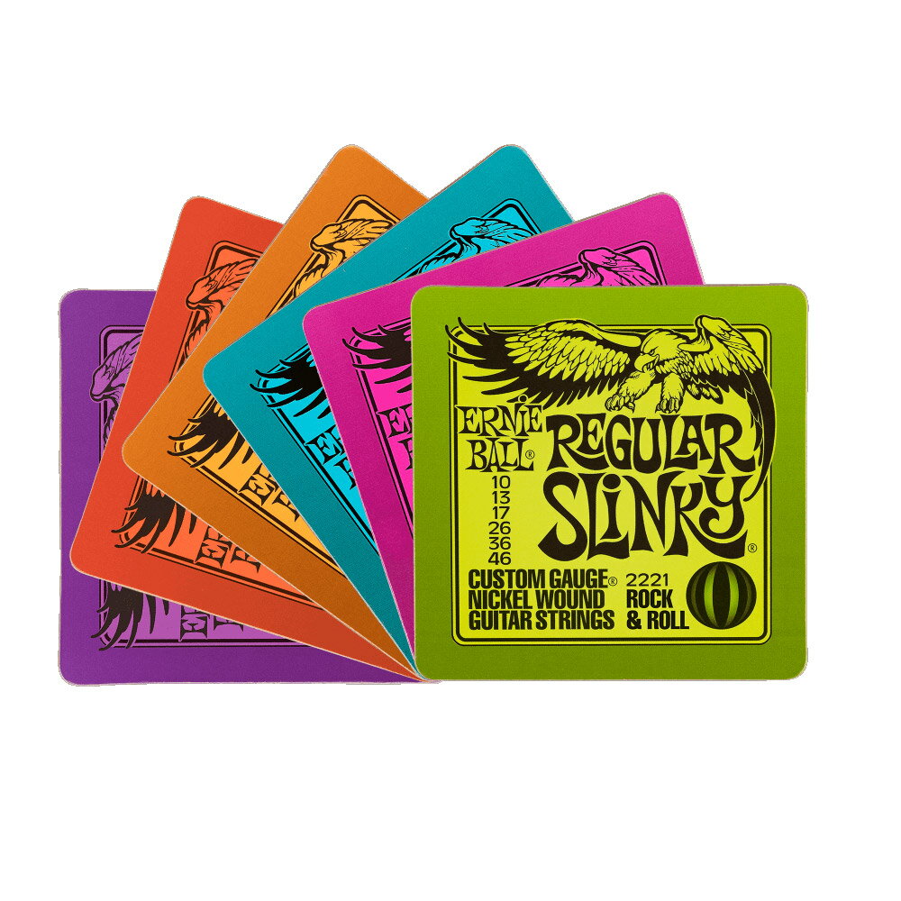 アーニーボール ERNIE BALL 4003 SLINKY COASTER 6P コースターセット 6枚入