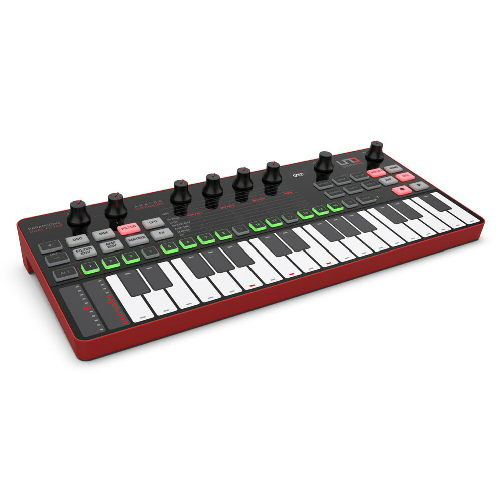 IK Multimedia UNO Synth Pro Desktop 32マルチタッチ静電容量式キーボード搭載