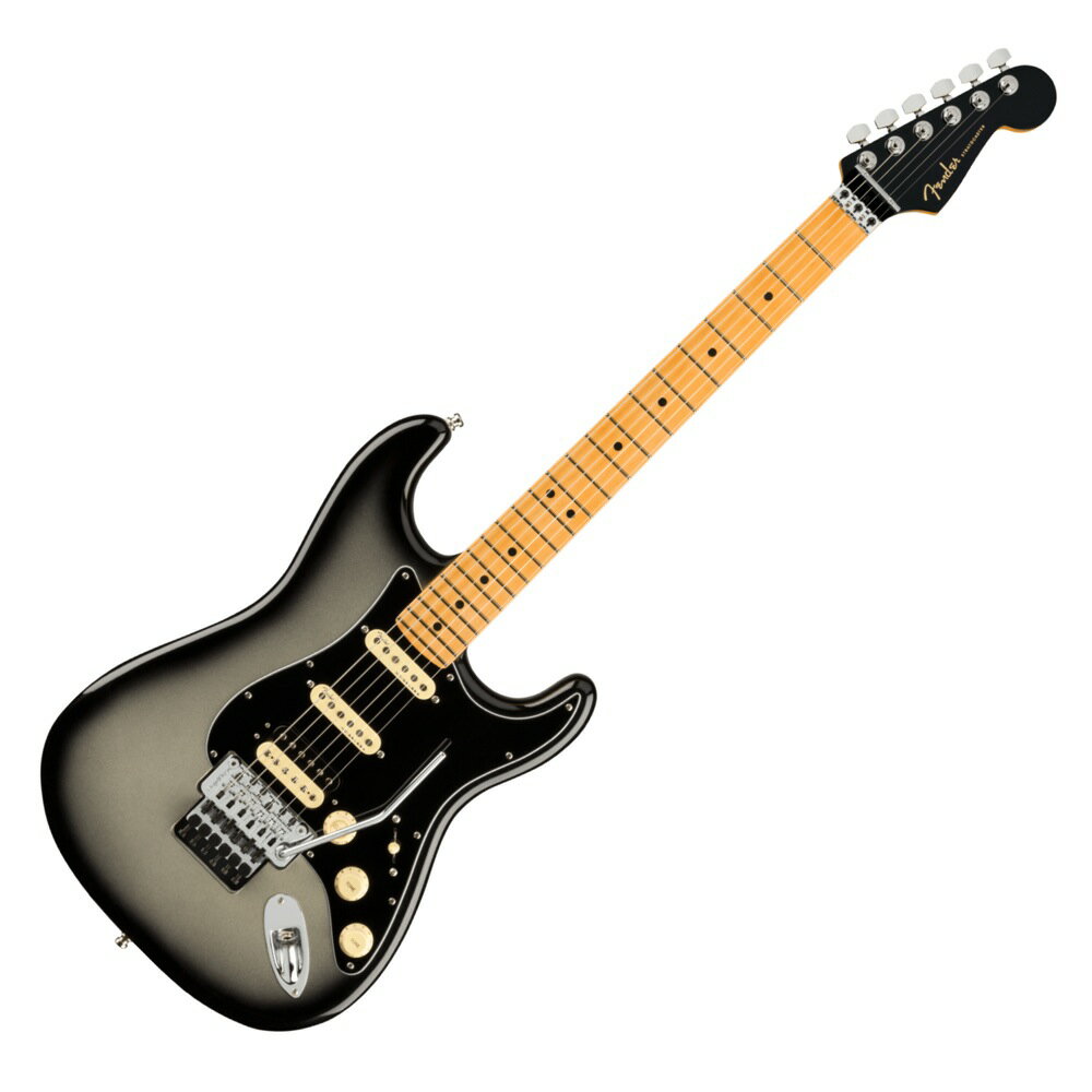 tF_[ Fender American Ultra Luxe Stratocaster Floyd Rose HSS MN SVB GLM^[