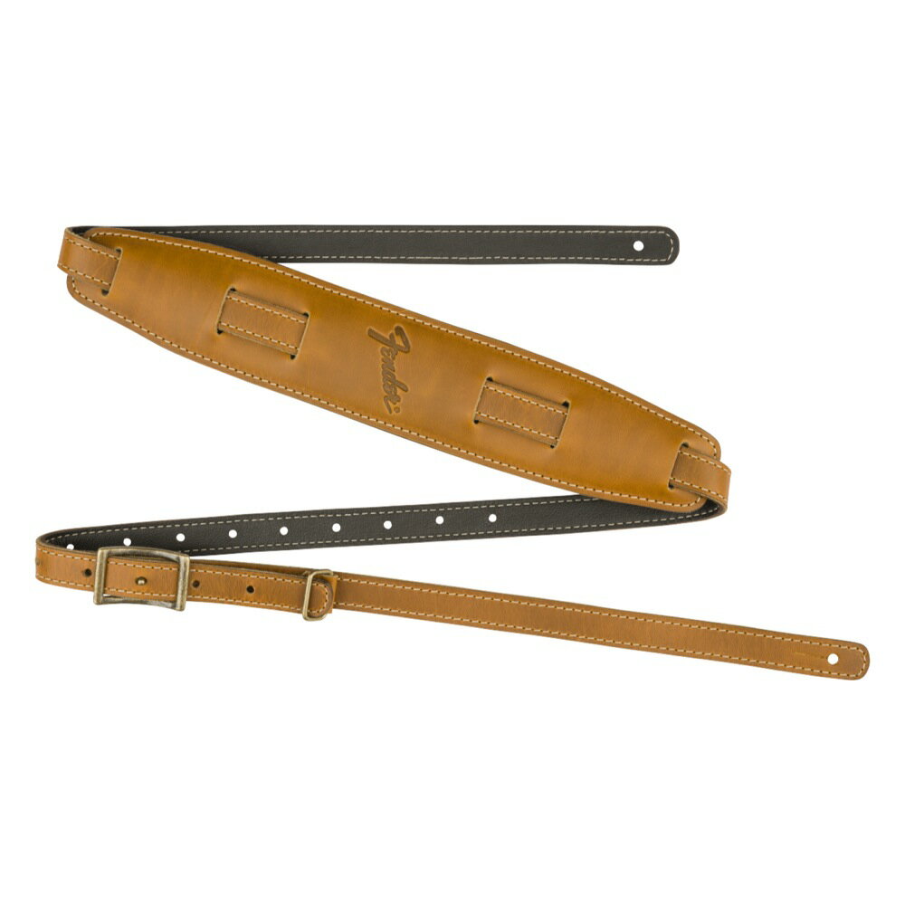 フェンダー Fender Mustang Saddle Strap Butterscotch ギターストラップ