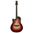 OVATION CE44LX-1R-G Celebrity Elite Exotic Mid Depth レフトハンド エレクトリックアコースティックギターセレブリティコレクションエリートの演奏性と手付かずのライブサウンドはすべて、セレブリティコレクションエリートエキゾチックギター用のエキゾチックな木の見事なトップで視覚的に強化されています。Ovationの特徴的なマルチサウンドホールデザインを備えたこのパフォーマンス対応の左側ギターは、クリアな高音と集中したバランスの取れた低音レスポンスを提供します。ユニークな形のキルティングメイプルエキゾチックトップは、クールなルビーレッドからナチュラルバースト仕上げと詳細なレーザーカットエポレットを備えており、印象的な外観と音の明瞭さを増しています。Lyrachordコンポジットのミッドデプスボディは、立ったり座ったりしても快適で、優れた投影を提供します。サテン仕上げのネック、Ovangkolフレットボード、ブリッジがすべて組み合わされて、演奏が楽で反応が良くなります。Celebrity Eliteには、Ovation SlimlineピックアップとOP-4CTプリアンプシステムが装備されており、3バンドEQ、ボリューム/ゲインコントロール、オンボードチューナー、低バッテリーライトを備えているため、サウンドを簡単にダイヤルできます。ステージ、教会、ガレージのいずれで演奏する場合でも、エリートはクラシックなOvation Eliteサウンドを提供します。アーティキュレーションとバランス、プロジェクション、微妙な音色の複雑さです。Soundboard: Layered Exotic Quilted MapleBracing: Ovation X BracingBody: LyrachordDesign: Left-Hand Mid DepthFinish: Ruby Red/ Natural Burst On Exotic Quilted MapleBinding: ABS Ivory ColorNeck: MahoganyFretboard: OvangkolInlays: White AcrylicFrets: 23Scale: 25.3”/643mmFretboard Radius: 10”/254mmNut: 1 11/16”/ 43mmBridge: OvangkolTuning Machines: Ovation Die-cast ChromeStrings: Adamas 1818EPreamp: OP-4CTPickup: OCP100Case: Available, Not Included