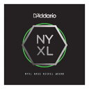 D'Addario NYXLB100TSL NYXL S-LONG TAP エレキベースバラ弦※1本での販売となります。NYXLD'Addario独自の高炭素カーボン「NY STEEL」を芯弦に採用し、既存のベース弦よりさらに広いダイナミックレンジとサステインを持った弦に仕上がっています。全てのプレースタイルに応えられるよう精密にデザインされており、ディープで力強く"パンチ"の効いた低音と、倍音のレスポンスが際立っているのが特徴です。Nickel WoundSuper Long Scale Taperedゲージ：0.100