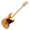 Fender Made in Japan Hybrid II Jazz Bass MN VNT エレキベースMade in Japan Hybrid IIは、ヴィンテージなルックスはそのままに、プレイヤーや音楽のジャンルを選ばないオールマイティーなモダンスペックを盛り込んだ、まさに「ハイブリッド」と呼ぶにふさわしいシリーズです。リズム/リード問わず、どのギタリストやベーシストにもフィットする演奏性と楽器のトーンを兼ね備えた製品を、世界的にファンの多いMade in Japanで実現しました。Hybrid II Jazz Bassは、定評あるアルダーボディに新設計のHybrid II Custom Voiced Single Coilピックアップを装備し、ヴィンテージスタイルのブリッジの下にはサスティンブロックを搭載。ヴィンテージスタイルチューナー、サテンフィニッシュのネック、Modern "C"シェイプに9.5インチラジアスの指板とナロートールフレットがスムーズなプレイヤビリティを提供します。【スペック】・モデルネーム：Made in Japan Hybrid II Jazz Bass, Maple Fingerboard, Vintage Natural・モデル番号：5662102307・原産国：JP・カラー：Vintage Natural・ボディ：Alder・ボディフィニッシュ：Gloss Polyurethane・ボディシェイプ：Jazz Bass・ネック：Maple・ネックフィニッシュ：Satin Urethane Finish on Back, Gloss Urethane Finish on Front・ネックシェイプ：Modern "C"・スケール：34" (86.36 cm)・フィンガーボード：Maple・フィンガーボードラジアス：9.5" (241 mm)・フレット数：21・Frets Size：Narrow Tall・ナット：Bone・ナット幅：1.5" (38.1 mm)・ポジションインレイ：Black Dot・ブリッジピックアップ：Hybrid II Custom Voiced Single Coil Jazz Bass・ミドルピックアップ：Hybrid II Custom Voiced Single Coil Jazz Bass・コントロール：Volume 1. (Middle Pickup), Volume 2. (Bridge Pickup), Master Tone・ピックアップスイッチ：None・ピックアップコンフィギュレーション：SS・ブリッジ：4-Saddle Vintage-Style・ハードウェアフィニッシュ：Nickel/Chrome・チューニングマシーン：Vintage-Style・ピックガード：4-Ply Tortoiseshell（べっ甲柄）・コントロールノブ：Black Plastic・ストリング：Nickel Plated Steel (.045-.105 Gauges)