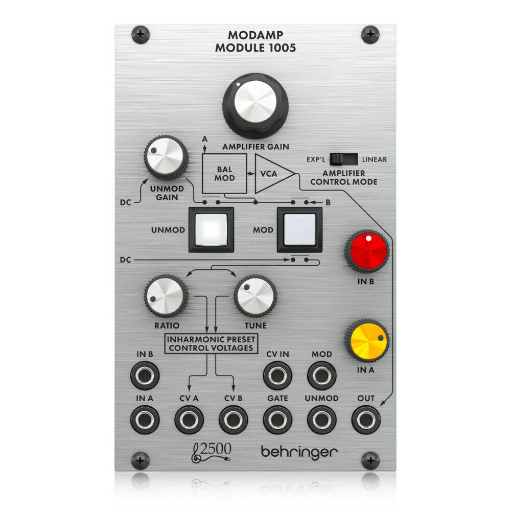 ベリンガー BEHRINGER 1005 MODAMP MODULE ユーロラック用 2500シリーズリングモジュレーター VCAモジュール