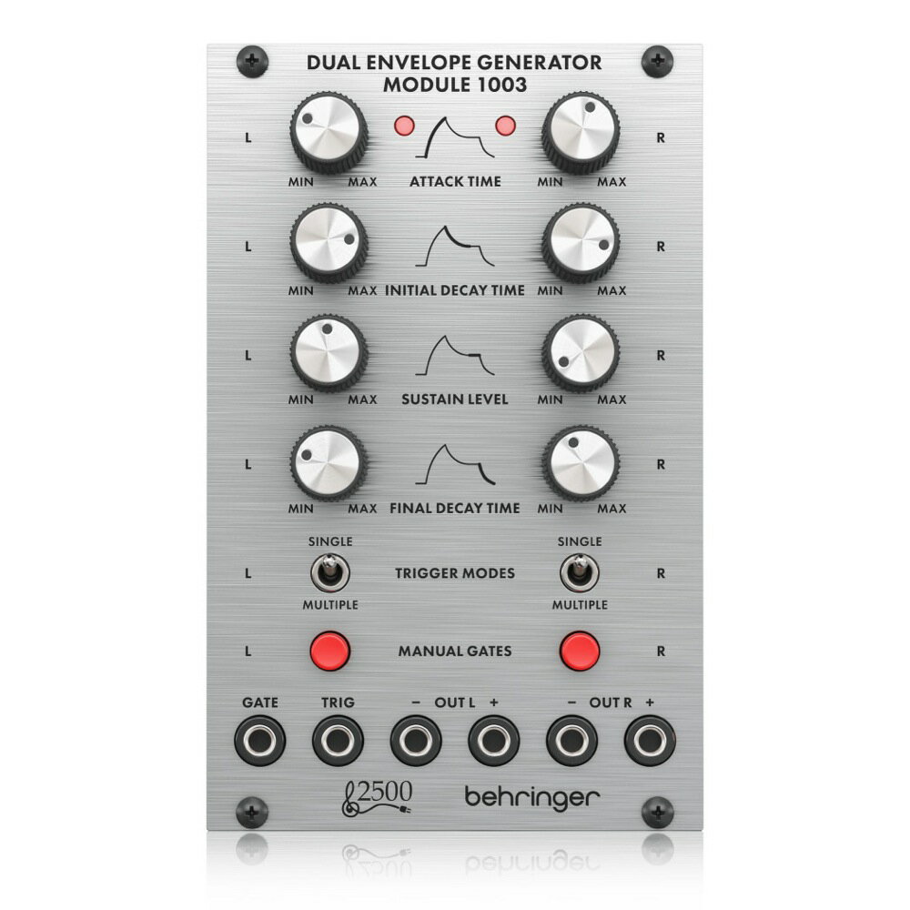 ベリンガー BEHRINGER 1003 DUAL ENVELOPE GENERATOR ユーロラック用 2500シリーズデュアルエンベロープジェネレーターモジュール