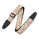 LEVY'S MPD2-115 Polyester Guitar Strap ギターストラップ おしゃれサブリメイションプリントを施した、ポリエステルギターストラップ。※プリント柄のバランスには個体差があります。・サイズ：幅約5.1cm・長さ：最長165cm（スライド式調整）・カラー/デザイン：Cherry Trees & Birds Motif