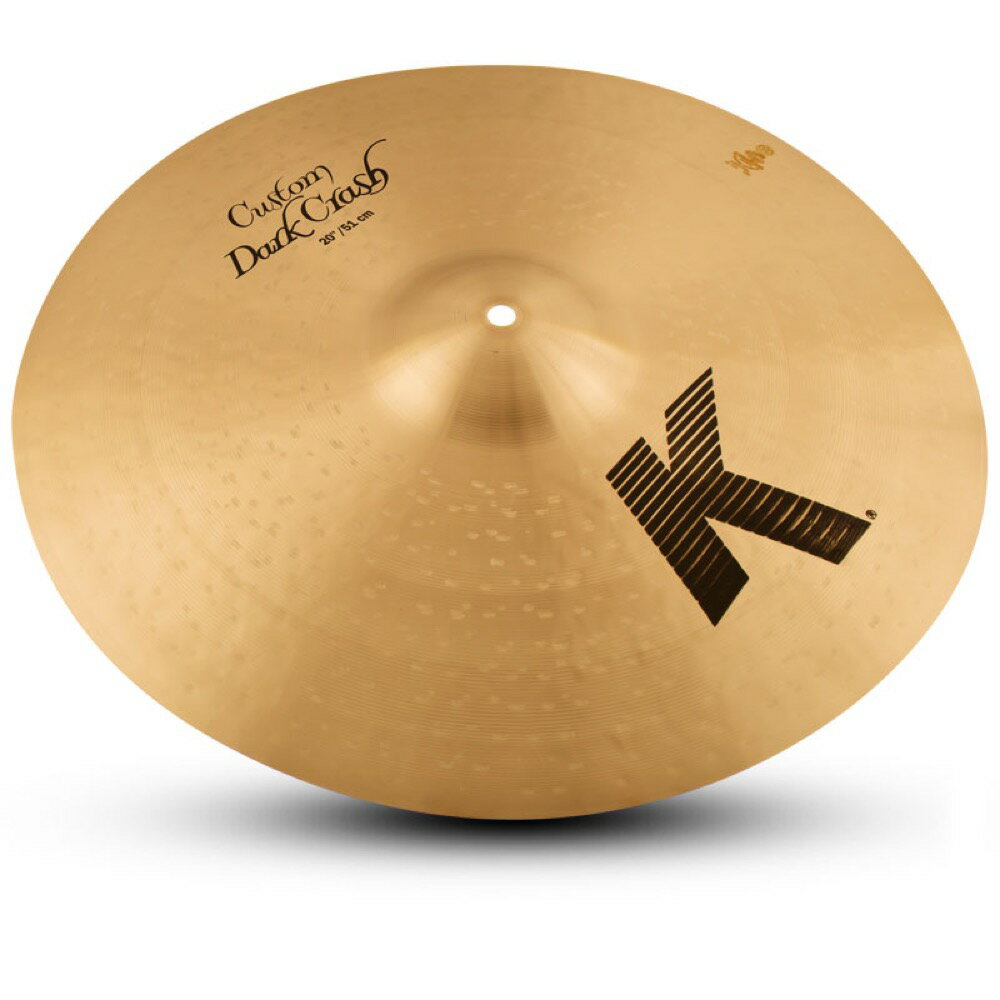 ZILDJIAN K Custom 20" K CUSTOM DARK CRASH クラッシュシンバル繰り返しのハンマリングからくる、枯れながら深みのある倍音。 シンウエイトで減衰は早め。サイズ:20" 51cmウエイト:ThinSC:NKZL20CDKC