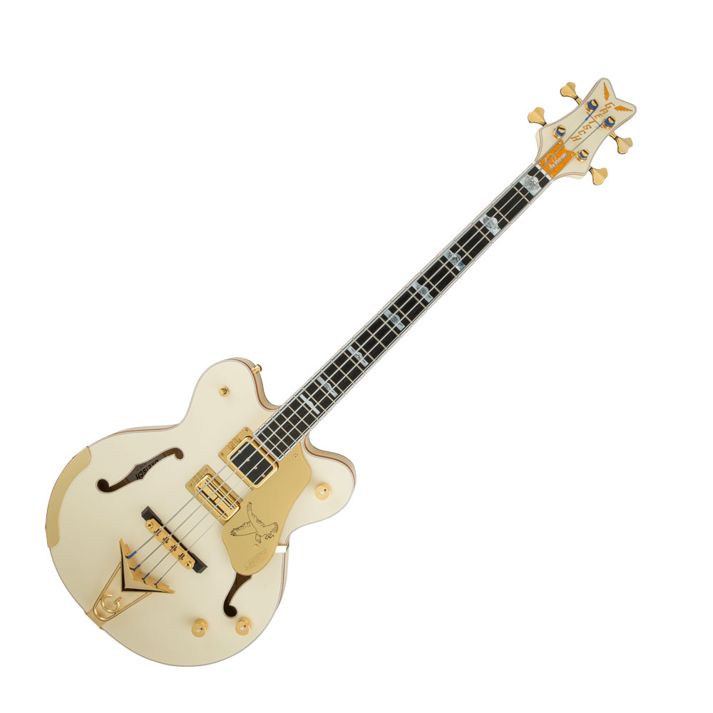 グレッチ GRETSCH G6136B-TP Tom Petersson Signature Falcon 4-String Bass Aged White Lacquer エレキベース