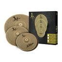 ZILDJIAN L80 Low Volume Cymbal Set LV348 シンバルセットL80 Low Volume Cymbalシリーズの13"ハイハットペア、14"クラッシュ、18"クラッシュライドが入ったボックスセットです。【L80 Low Volume Cymbalシリーズ】Zildjianから全てのドラマーに向け、全く新しいシンバルをお届けします。多くのドラマーは練習時に出るシンバルの音を抑えるために、ミュートしたり、練習パッドを使ったり、と様々な工夫をしてきましたが、大きな満足を得られるものではありませんでした。この不満をZildjianのLow Volumeシンバルが解決します。この全く新しくユニークなシンバルはZildjianシンバルの打感を損なうことなく、より音量を抑えたプレイが可能です。・70-80％の音量ダウンに成功、長時間のプレイでも耳への負担が軽減されます。・リアルなシンバルの打感を得られます。・表面はマット仕上げで洗練された印象を与えます。・個人練習に、レッスンに、スモールギグに、抑えた音量が求められるあらゆるシチュエーションに。【セット内容】・13"ハイハット ペア・14"クラッシュ ×1枚・18"クラッシュライド ×1枚SC:NAZLLV348