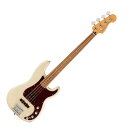 Fender Player Plus Precision Bass OLP エレキベースPlayer Plus PJピックアップを搭載したPlayer Plus Precision Bassは、フェンダーのベースサウンドの特徴である、圧巻のパンチ力と唸るようなトーンを提供します。アクティブ3バンドEQにより繊細なサウンドデザインができ、アクティブ／パッシブの切り替えが究極のフレキシビイリティを実現します。サテンフィニッシュのModern "C "シェイプネックは滑らかでスピーディーなプレイに適しています。質量を高めた堅牢な構造のHiMassブリッジにより豊かなサスティンとレゾナンス、そして完璧なイントネーションが得られます。フェンダーの伝統的なスタイル、先進的なパフォーマンス、そして魅力的なフィニッシュを備えたPlayer Plus Precision Bassは、あなたのクリエイティビティを刺激し、ワンランク上のプレイをサポートします。【スペック】・カラー：Olympic Pearl・原産国：MX・オリエンテーション：Right-Hand・シリーズ：Player Plus・Fingerboard Material：Pau Ferro・フィンガーボードラジアス：12" (305 mm)・ネックフィニッシュ：Satin Urethane・ネック：Maple・フレット数：20・ナットの素材：Synthetic Bone・ナット幅：1.625" (41.3 mm)・ポジションインレイ：White Pearloid Dot・サイドドット：・ナット：Synthetic Bone・ボディ：Alder・ボディフィニッシュ：Gloss Polyester・ボディ素材：Alder・ボディシェイプ：Precision Bass・ブリッジ：Fender HiMass with Chrome-Plated Zinc Saddles・コントロールノブ：Knurled Flat-Top・ハードウェアフィニッシュ：Nickel/Chrome・Neck Plate：4-Bolt・ピックガード：4-Ply Tortoiseshell（べっこう柄）・Pickup Covers：Black・Strap Buttons：Vintage-Style・ストリング：Fender USA 7250M Nickel Plated Steel (.045-.105 Gauges), PN 0737250406・チューニングマシーン：Standard Open-Gear・ブリッジピックアップ：Player Plus Noiseless Jazz Bass・コントロール：Master Volume, Pan Pot (Pickup Selector), Treble Boost/Cut, Midrange Boost/Cut, Bass Boost/Cut, Active/Passive Mini Toggle・ミドルピックアップ：Player Plus Precision Bass・ピックアップコンフィギュレーション：PJ・Switching：Pan Pot・ケース付き