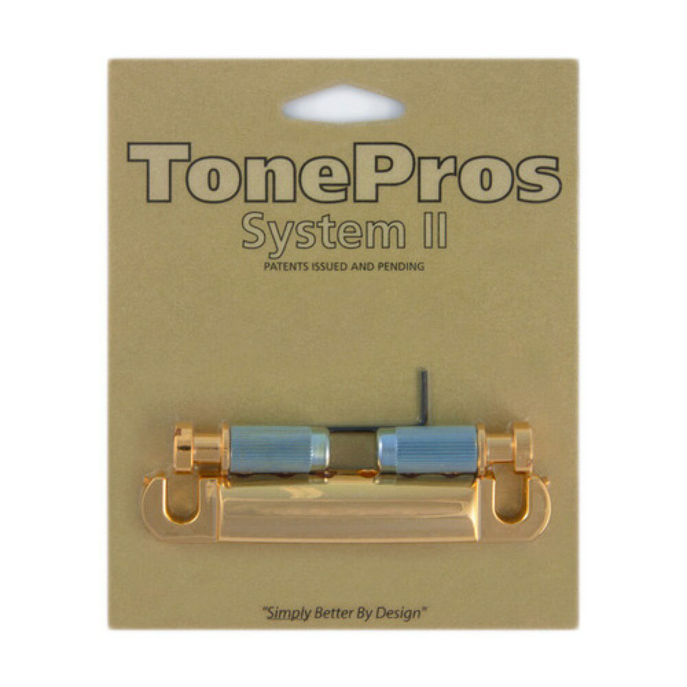 TonePros T1ZA-G Metric Aluminum Tailpiece ゴールド ギター用テールピース