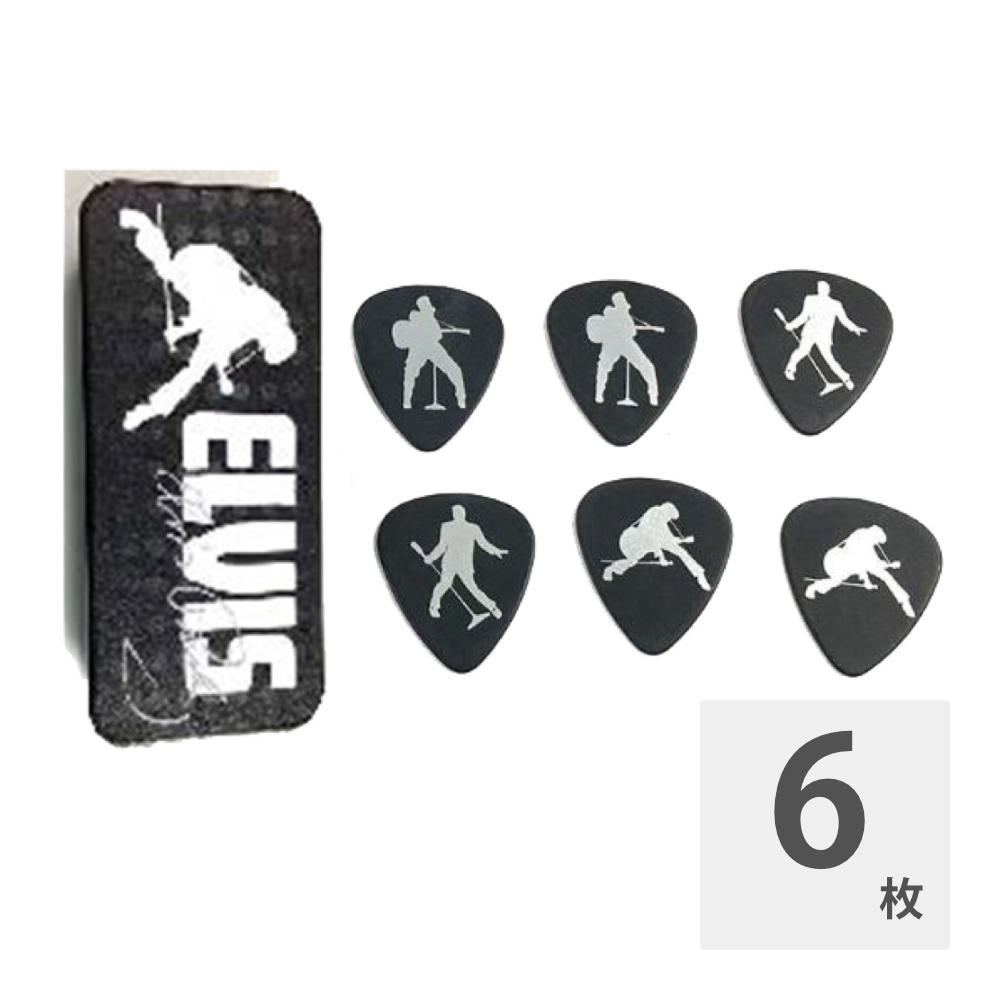 JIM DUNLOP EPPT09 ELVIS COLLECTIBLE PICK TINS ピック＆ケースキング・オブ・ロックンロール、Elvis Presley(エルヴィス・プレスリー)のファン必須のコレクターズアイテムです！ピック6枚＆ケース