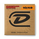 JIM DUNLOP PHOSPHOR BRONZE DAP1048 Extra light アコースティックギター弦Dunlop弦はカリフォルニアで製造され、いまや、USAの多くのミュージシャンに評価され、演奏されています。PHOSPHOR BRONZE アコースティックギター弦Extra lightゲージ：10, 14, 22, 30, 40, 48