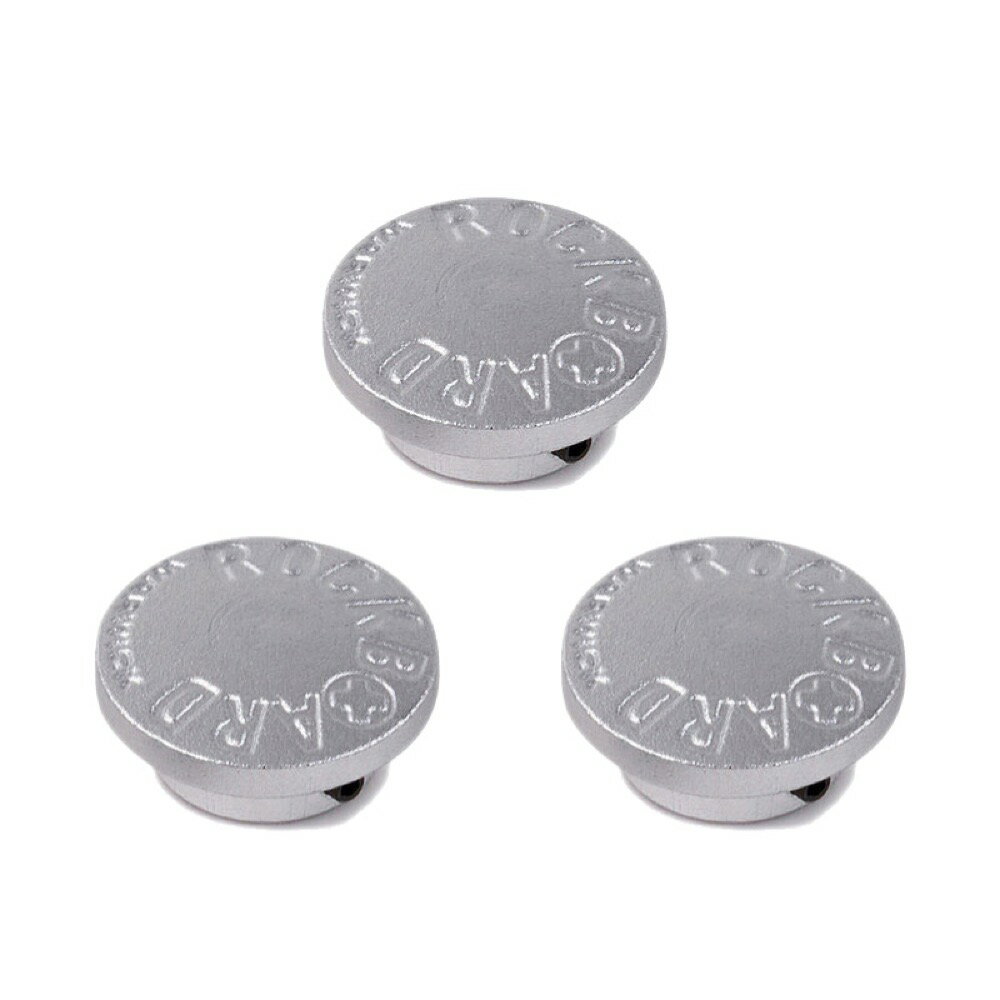 RockBoard RBO FT STOMPETE SI StomPete Footswitch Topper 3 pcs Silver フットスイッチカバー