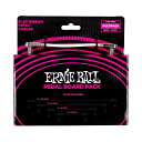 アーニーボール ERNIE BALL P06387 FLAT RIBBON PATCH CABLES PEDALBOARD MULTI PACK WHITE パッチケーブル 10本セット ホワイト (7.62cm×2 / 15.24cm×4 / 30cm×2 / 60cm×2)