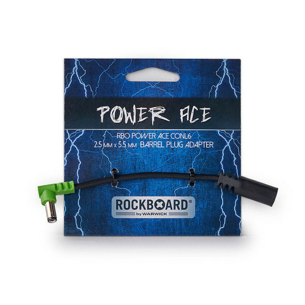 RockBoard RBO POWER ACE CONL6 Power Ace Barrel Plug Converter 2.1 x 5.5 mm to 2.5 x 5.5 mm barrel plug バレル…