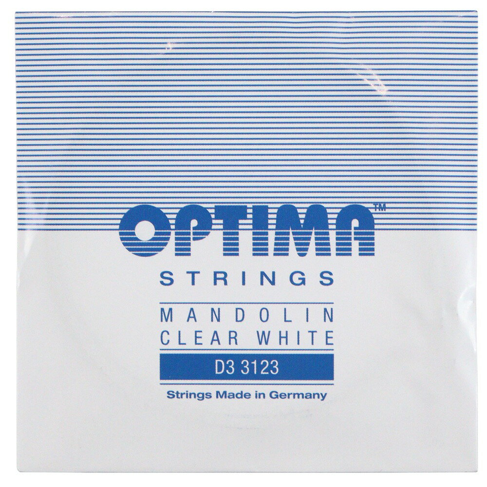 Optima Strings D3 3123 CLEAR WHITEE 3弦 バラ弦 マンドリン弦