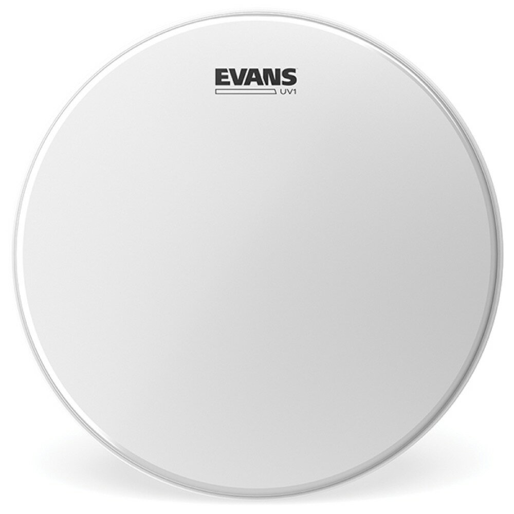 EVANS B12UV1 UV1 ドラムヘッド【Description】UV1 は長い年月の研究と実験、開発の成果です。多様性と耐久性を飛躍的に高めることを目的としてデザインされ、D'Addario 最新のイノベーションを盛り込んだこのドラムヘッドは、パテントを取得して間もない UV 硬化コーティング技術と新フィルム、そして LEVEL360 Technology の融合によって生まれました。この UV コーティングは現存する他の一般的なコーティングとは一線を画し圧倒的な耐久性がある為、コーティングの欠け、剥がれ、摩耗などに悩まされているドラマーへのソリューションです。音色としては G1 とほぼ同系ですが、これまでのコーティングよりも薄く均一でオープンな響きが特徴です。特にブラシプレイにおいてのレスポンスが極めて高く繊細さが増しています。またコーティングはヘッド全面ではなく、ベアリングエッジ、フープに掛かるカラー部を除いた、打面のフラットな部分のみに施されているのもポイントで、チューニングのしやすさにも配慮されています。新フィルムは温かいトーンキャラクターで、へこみ、伸びに抵抗力のあるものを採用しており、UV コーティング、LEVEL360 Technology との融合で作り上げられたこの UV1 は、現存する10mil ヘッドの中で最も多様性と耐久性を持ったドラムヘッドになるでしょう。UV1(single-ply , 10mil)B12UV1：12" UV1 CTD サイズ：12インチ